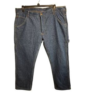 Key Industries Mens Fleece Lined Carpenter Jeans Blue Denim 44x30. 796